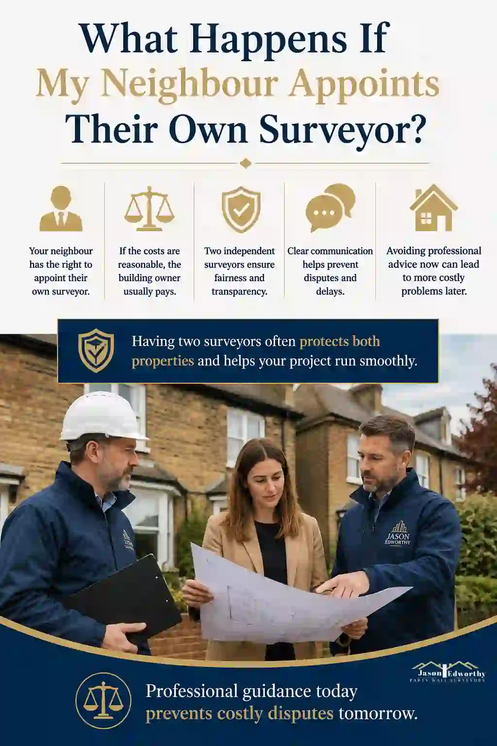 What Happens If My Neighbour Appoints Their Own Surveyor Addlestone?