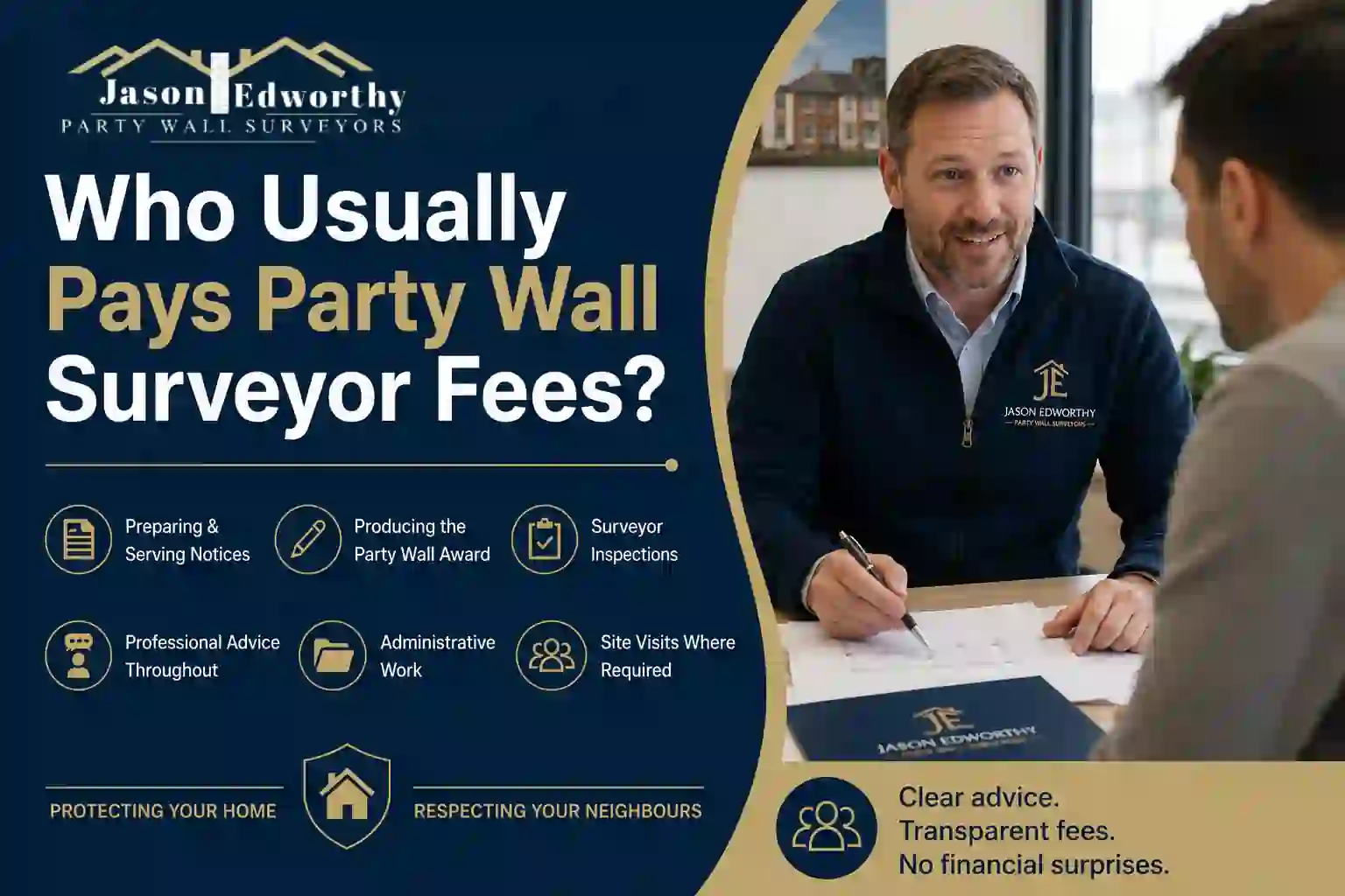 Who Usually Pays Party Wall Surveyor Fees Addlestone?